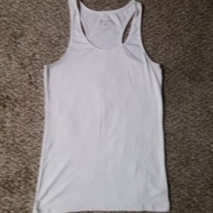 Long Merona Xl Tank Top White Racerback